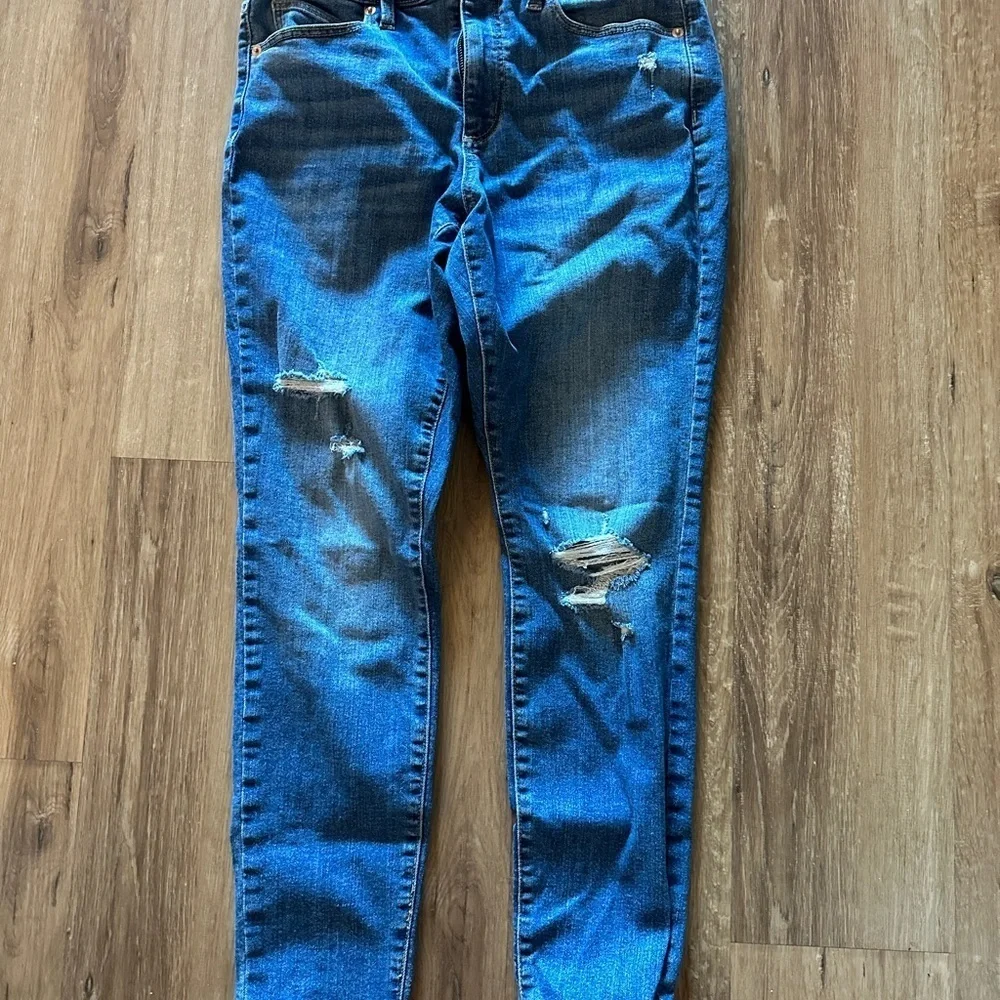 High Rise Skinny Ripped Jeans - Picture 2 of 4